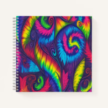 Psychedelische Tie Dye Regenboog Bladeren Vibrante