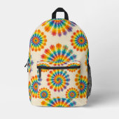 Psychedelische Tie Dye | Retro Groovy Rugzak (Voorkant)
