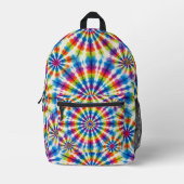 Psychedelische Tie Dye | Retro Groovy Rugzak (Voorkant)