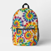 Psychedelische Tie Dye | Retro Groovy Rugzak (Voorkant)