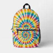 Psychedelische Tie Dye | Retro Groovy Rugzak (Voorkant)