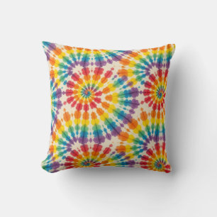 Psychedelische Tie Dye   Retro Groovy Worpkussen Kussen