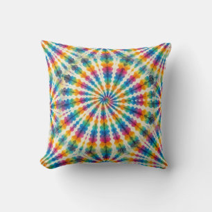 Psychedelische Tie Dye   Retro Groovy Worpkussen Kussen