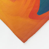 Psychedelische Tie Dye Retro Surreaal Fleece Deken (Hoek)