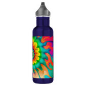 Psychedelische Tie Dye Retro Surreaal Waterfles (Rechts)