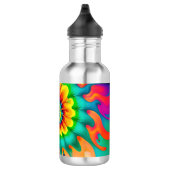 Psychedelische Tie Dye Retro Surreaal Waterfles (Rechts)