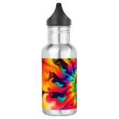 Psychedelische Tie Dye Retro Surreaal Waterfles (Links)