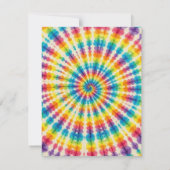 Psychedelische Tie-Dye RSVP-kaarten RSVP Kaartje (Achterkant)
