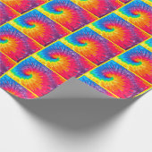 Psychedelische Tie Dye Tegel Cadeaupapier (Hoek)