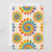 Psychedelische Tie-Dye Trouwuitnodigingen Kaart (Achterkant)