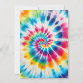 Psychedelische Tie-Dye Trouwuitnodigingen Kaart (Achterkant)