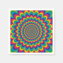 Psychedelische Tie Dye Wegwerp Servet
