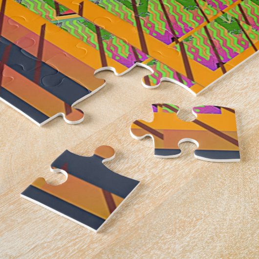 Psychedelische trilling legpuzzel (Zijkant)