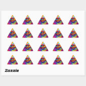 Psychedelische Trippy Kleurrijke Abstracte Paint S Sticker (Vel)