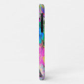 Psychedelische Trippy Limegroene en Blauwe Bloemen Case-Mate iPhone Case (Achterkant/links)