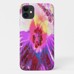 Psychedelische Trippy Regenboog Kleuren Hibiscus B Case-Mate iPhone Case