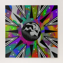 Psychedelische Trippy Ruimte en Abstract
