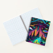 Psychedelische UFO-fantasiekunst Notitieboek (Binnen)