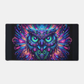 Psychedelische Uil, in het oog springende neondier Bureaumat (Voorkant)