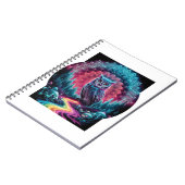 Psychedelische Uil Mandala - Trippy Bos Kunst Notitieboek (Linkerzijde)