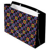 Psychedelische uitbarsting groot cadeauzakje (Achterkant Gekanteld)