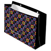 Psychedelische uitbarsting groot cadeauzakje (Voorkant Gekanteld)