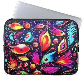Psychedelische Veer Droom Laptop Sleeve