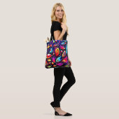 Psychedelische Veer Droom Tote Bag (Op model)