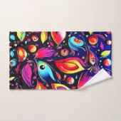 psychedelische verendroom bad handdoek (Handdoek)