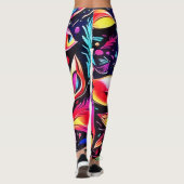 psychedelische verendroom leggings (Achterkant)