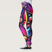 psychedelische verendroom leggings (Links)