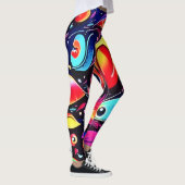 psychedelische verendroom leggings (Rechts)