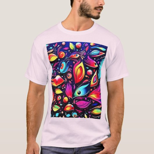 psychedelische verendroom t-shirt (Voorkant)
