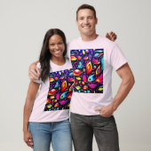 psychedelische verendroom t-shirt (Unisex)