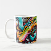 Psychedelische verf koffiemok (Links)