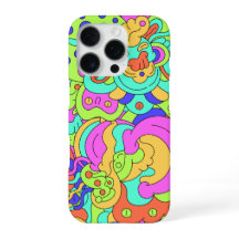 Psychedelische Vervormde Gezichten Hoesje