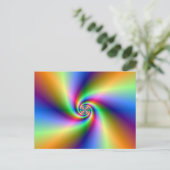 Psychedelische Vier Wind Spiraalvormige Post Kaart (Staand voorkant)