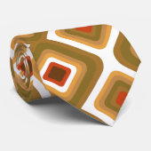 Psychedelische vierkantjes stropdas (Opgerold)