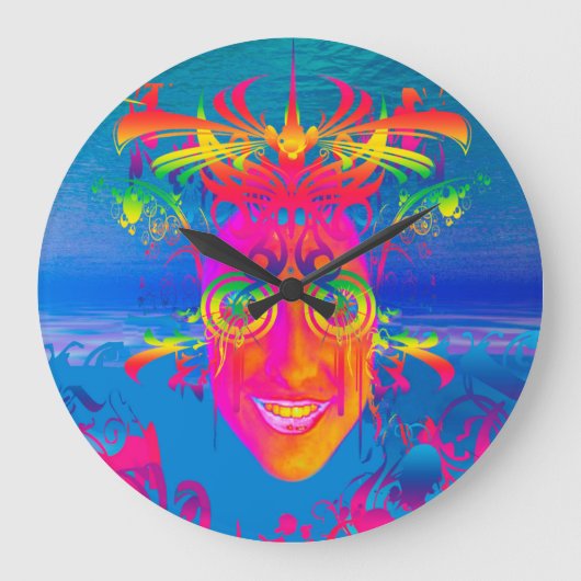 Psychedelische Vis Grote Klok (Voorkant)