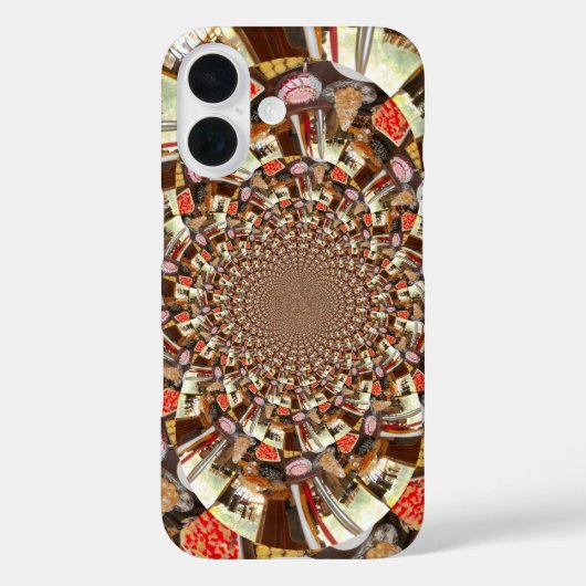 Psychedelische Visie | Aardse Bruine Tinten Abstra Case-Mate iPhone Case (Achterkant)