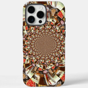 Psychedelische Visie   Aardse Bruine Tinten Abstra iPhone 16 Pro Max Hoesje