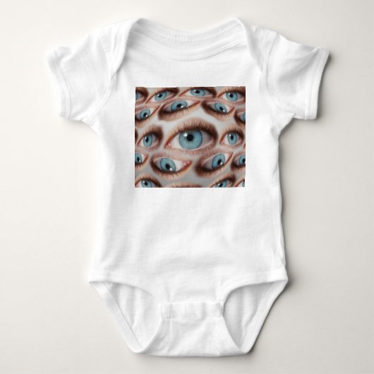 Psychedelische Visie: Abstracte Oog Illusie Romper (Voorkant)