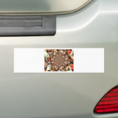 Psychedelische visie van Brown Hues Bumpersticker (Op auto)