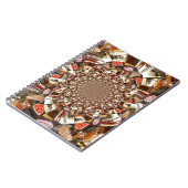 Psychedelische visie van Brown Hues Notitieboek (Linkerzijde)