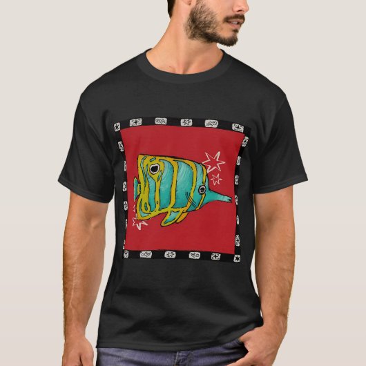 Psychedelische Vissen T-shirt (Voorkant)