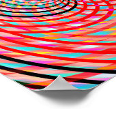 Psychedelische Vlechtcirkels Poster (Hoek)