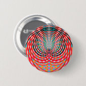Psychedelische Vlechtcirkels Ronde Button 5,7 Cm (Voorkant /achterkant)