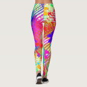 Psychedelische Vlinder Broek Leggings (Achterkant)