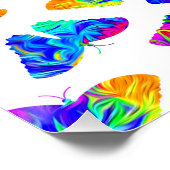 Psychedelische vlinder perfect poster (Hoek)