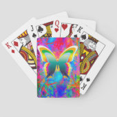 Psychedelische Vlinders Pokerkaarten (Achterkant)